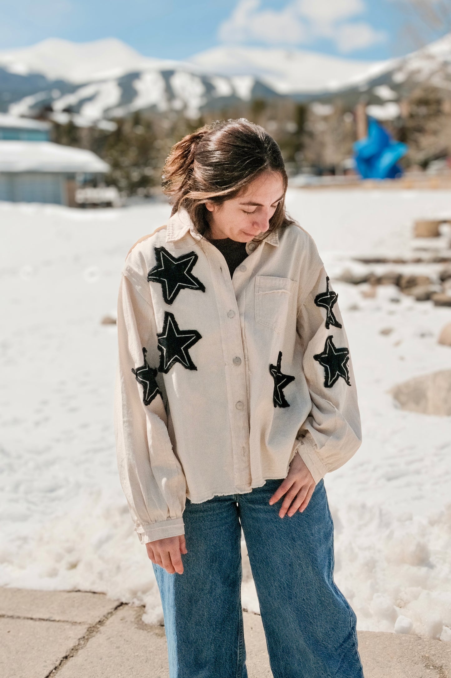 "Seeing Stars" Button Up