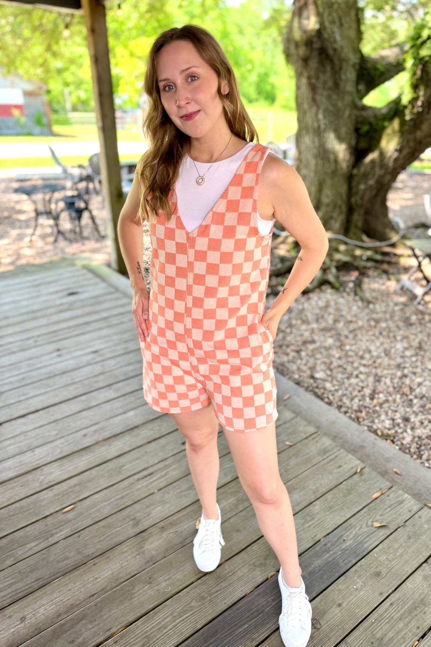 "Checkmate" Romper