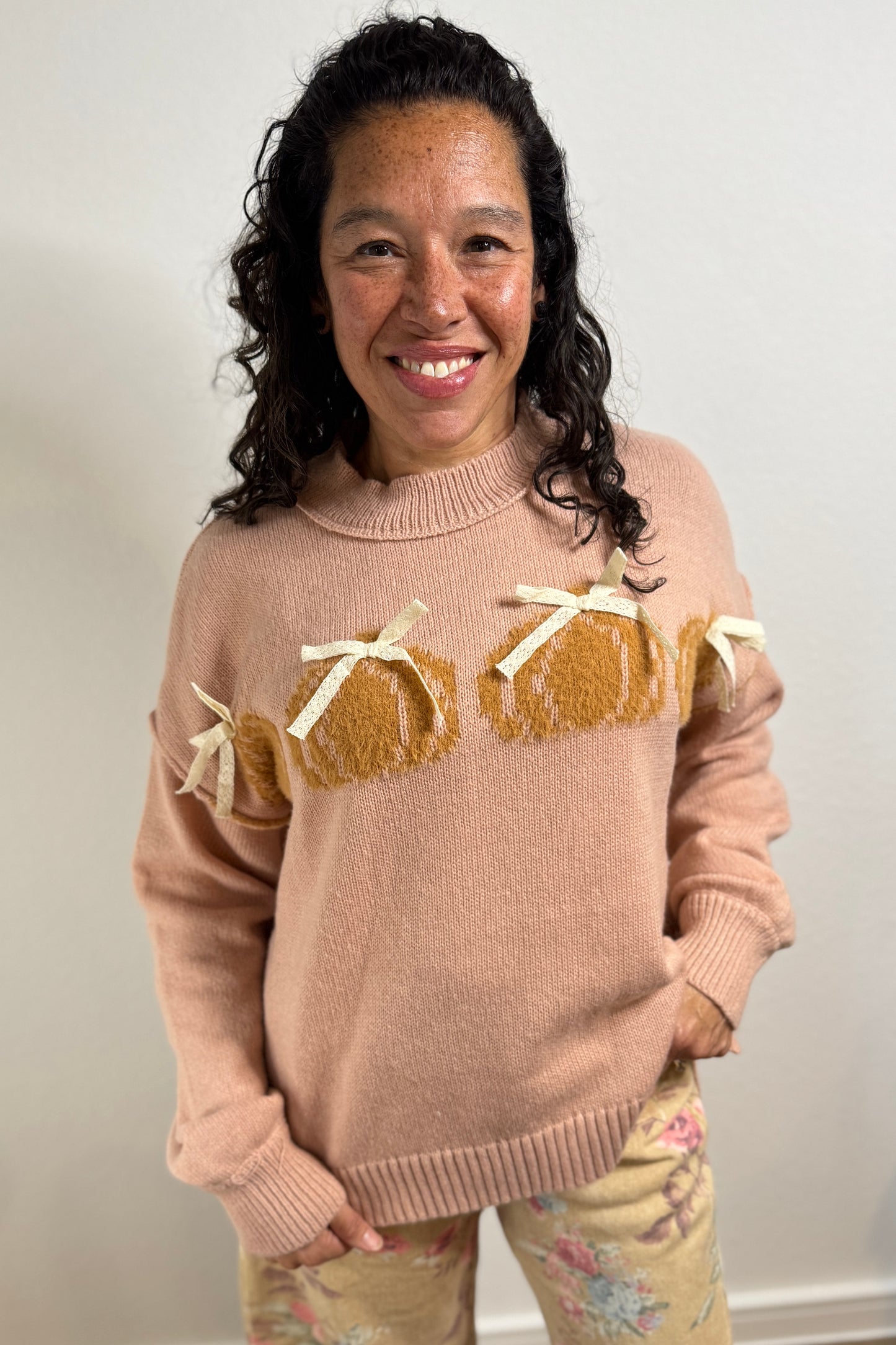 "Pumpkin Spice" Sweater (Mauve)
