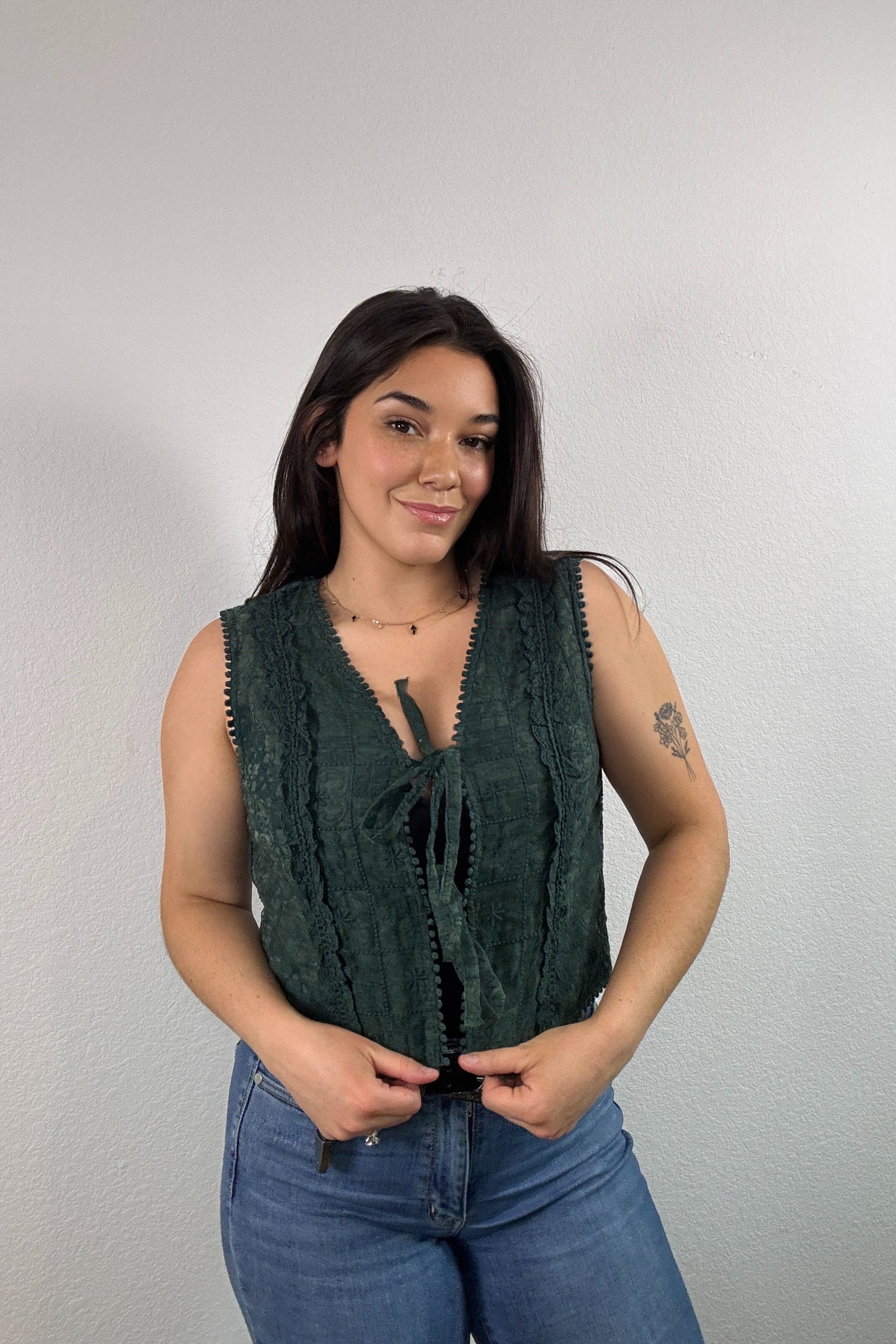 “Rodeo Babe" Vest (Green)
