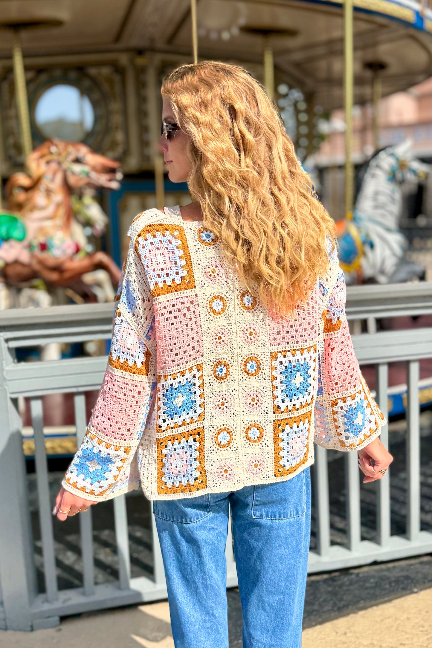 "Summer Daydream" Sweater (Blue Multi)