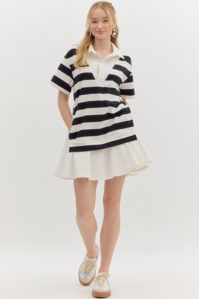 "Striped Daydream" Dress (Black)