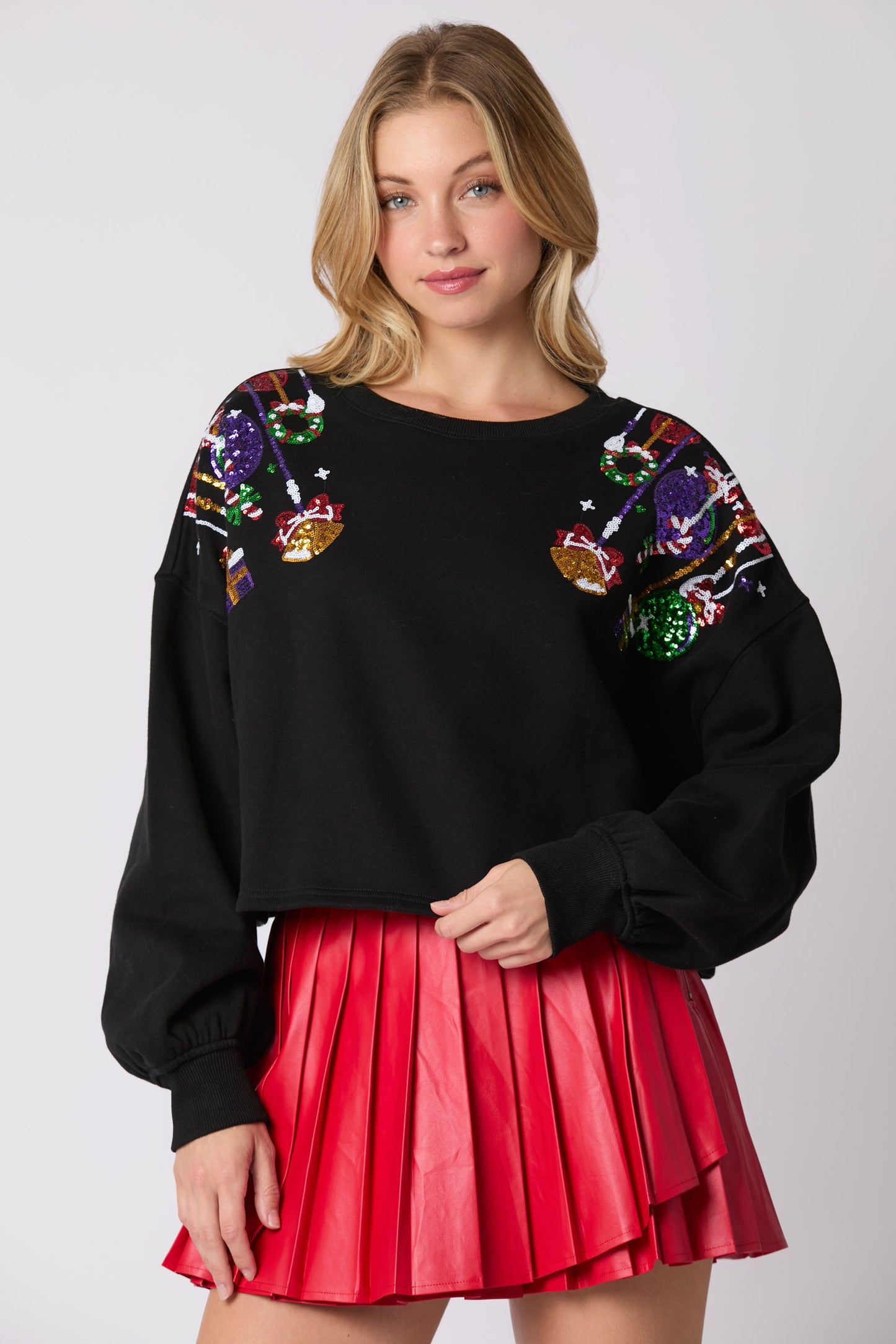 "Decorate the Tree" Sweater (Black)