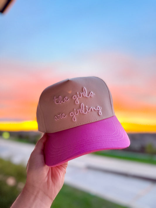 "Girls Are Girling" Hat (Pink)