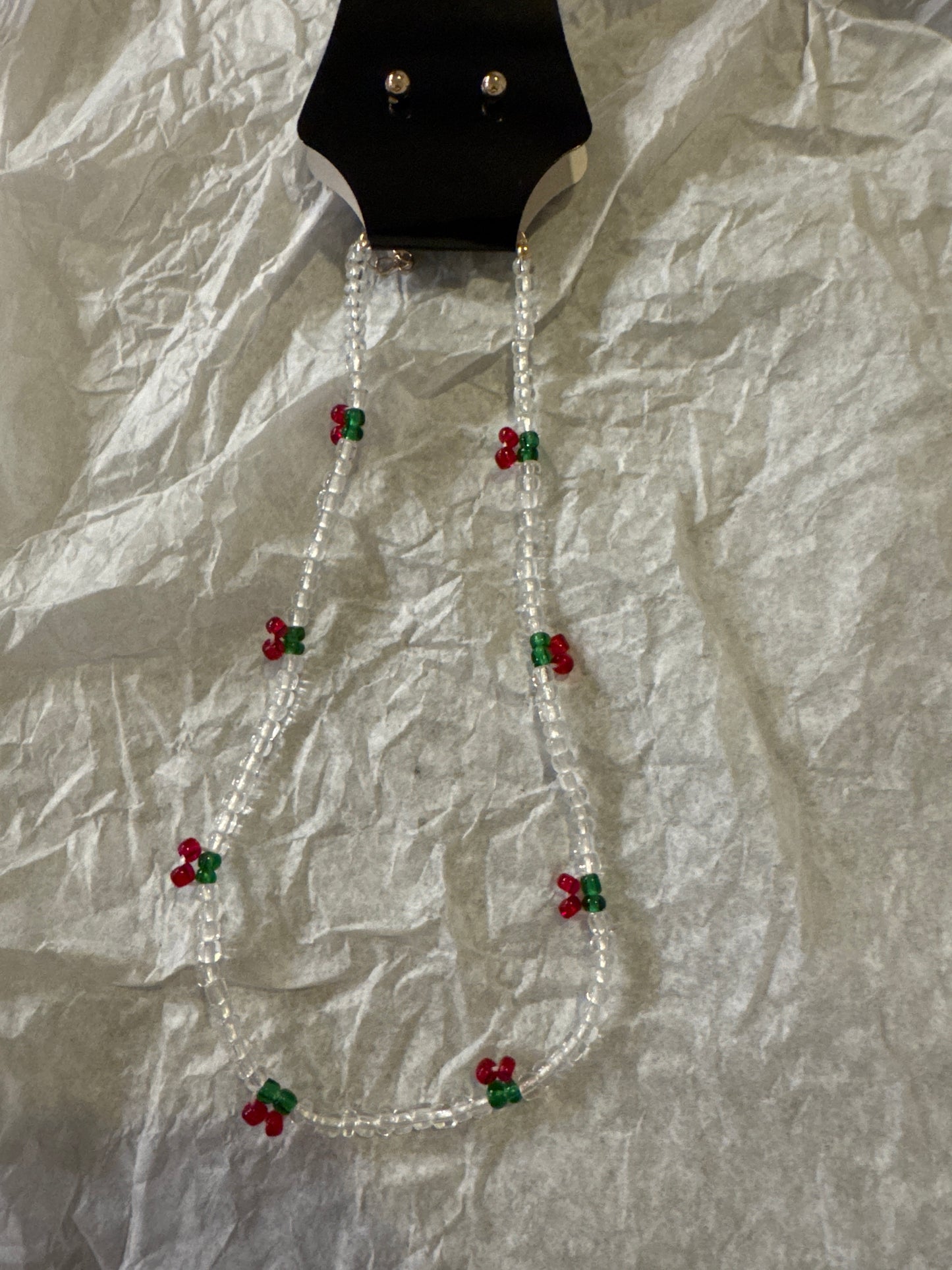 Necklace (Beaded Cherry)