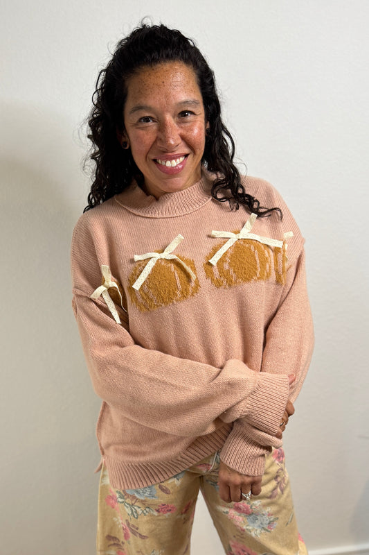 "Pumpkin Spice" Sweater (Mauve)