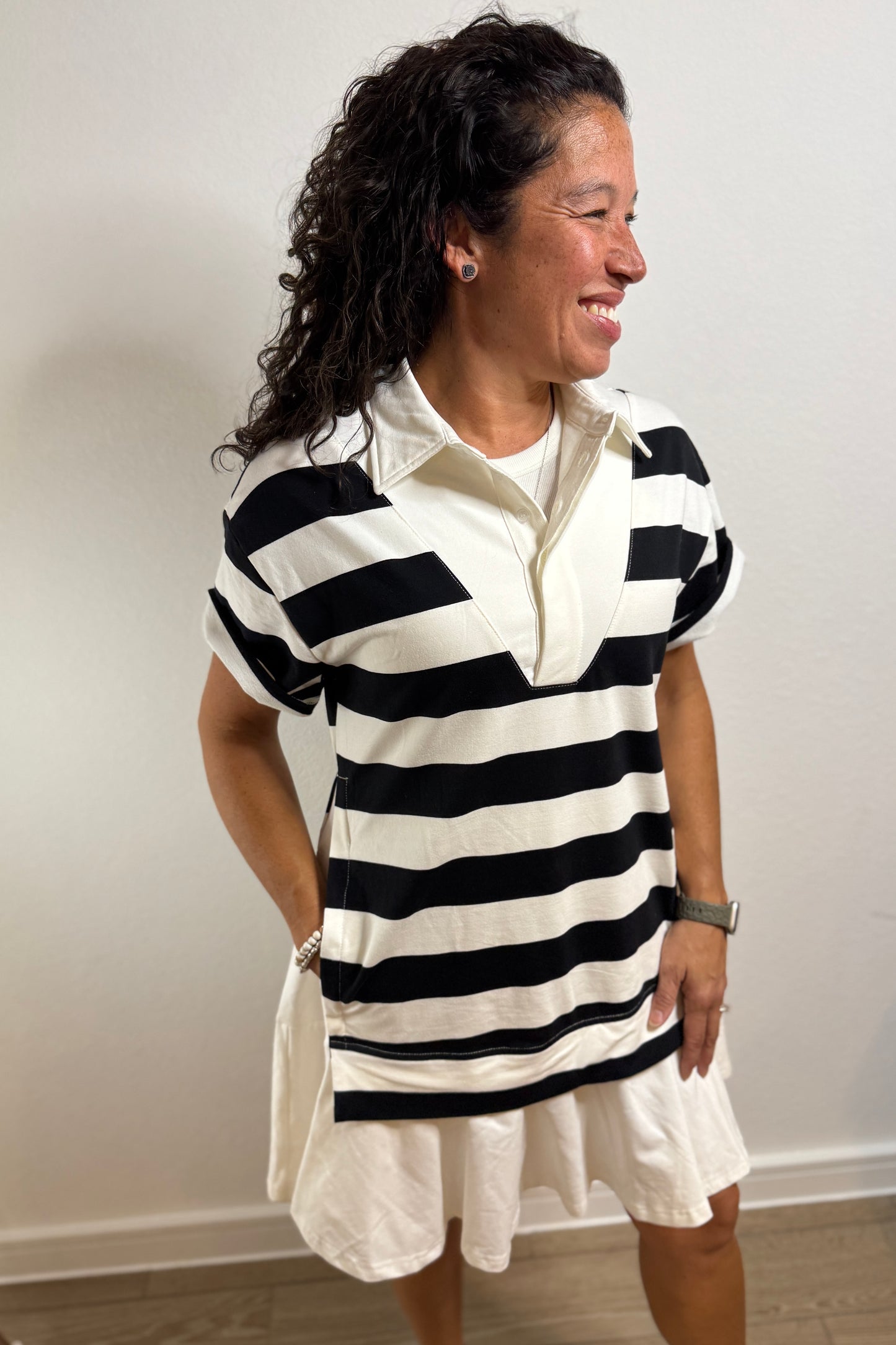 "Striped Daydream" Dress (Black)