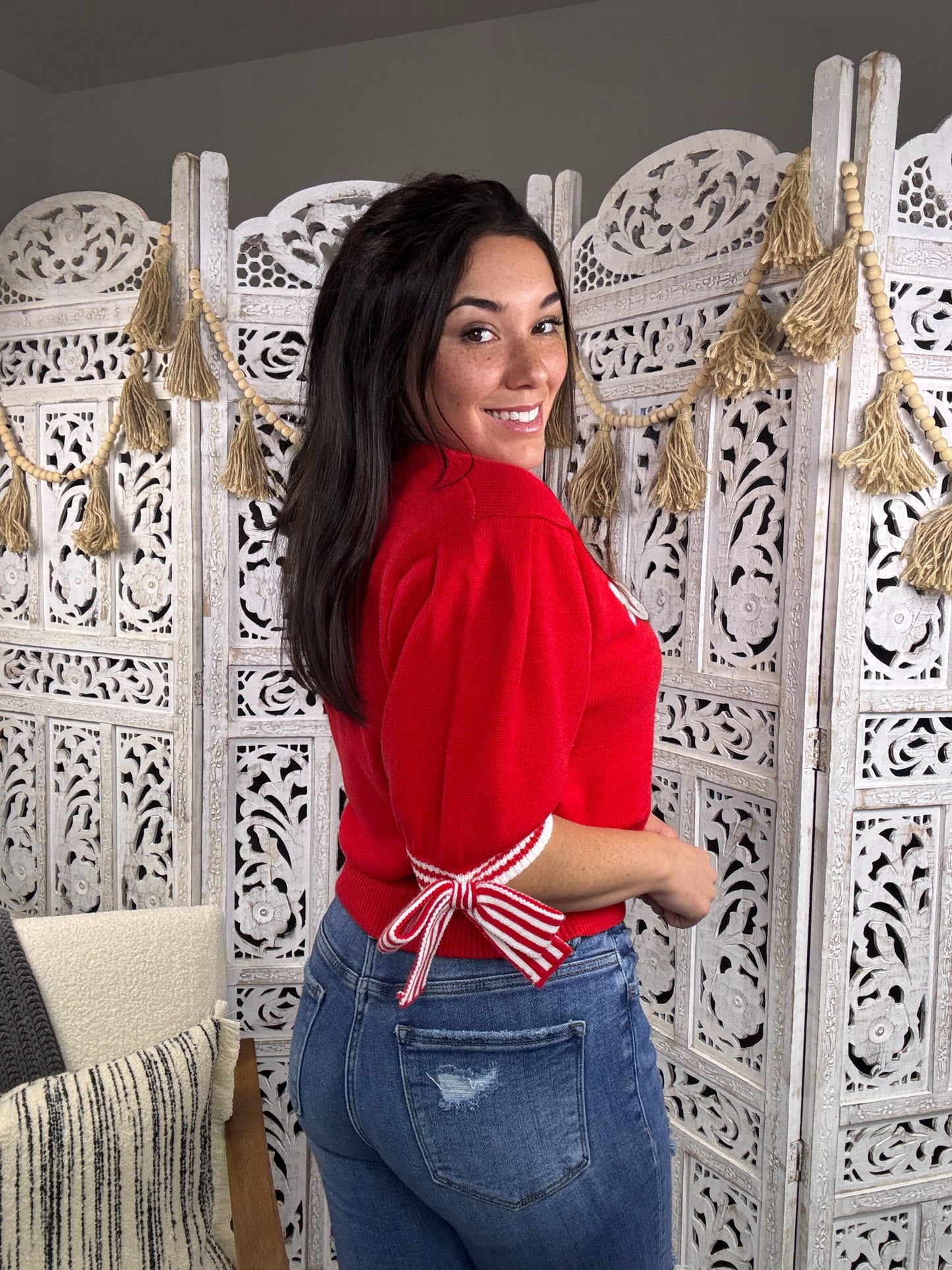 "Cheers" Sweater (Red)