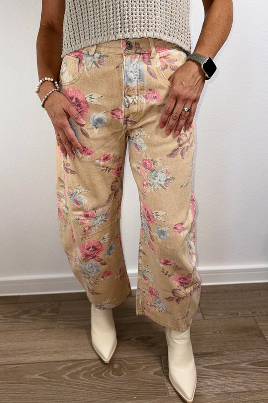 "Floral Arrangement" Pants (Multi)