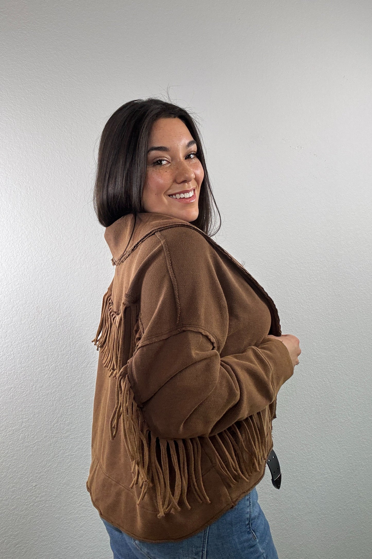 “Fringe Cowgirl" Jacket (Espresso)