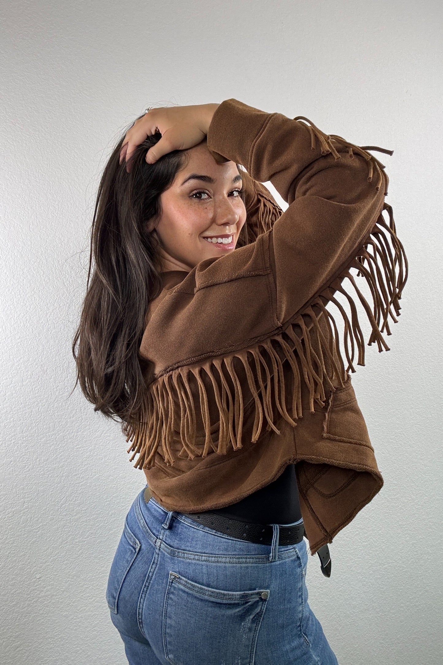 “Fringe Cowgirl" Jacket (Espresso)
