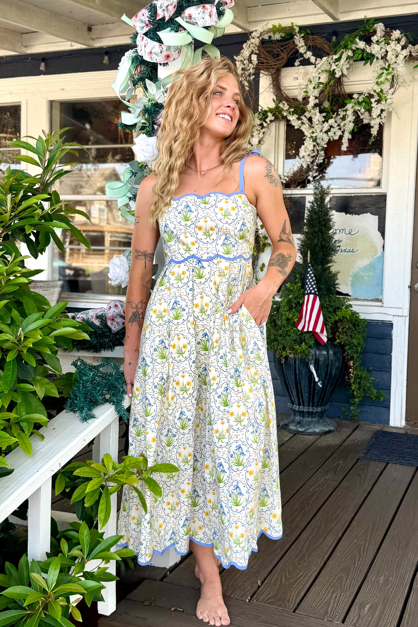 "Spring Feelings" Dress (Blue)