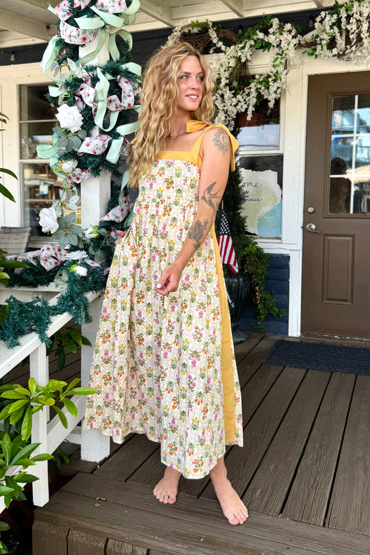 "April Showers" Dress (Gold)