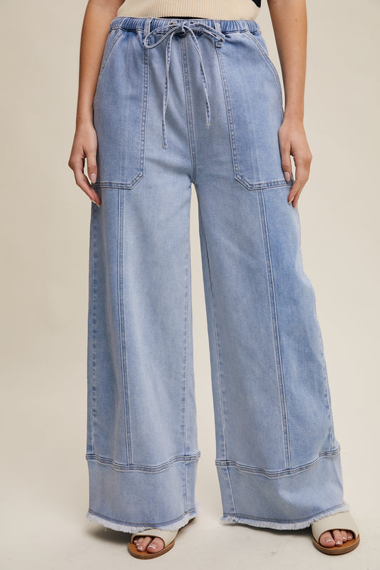 "Do Not Disturb" Denim Pants
