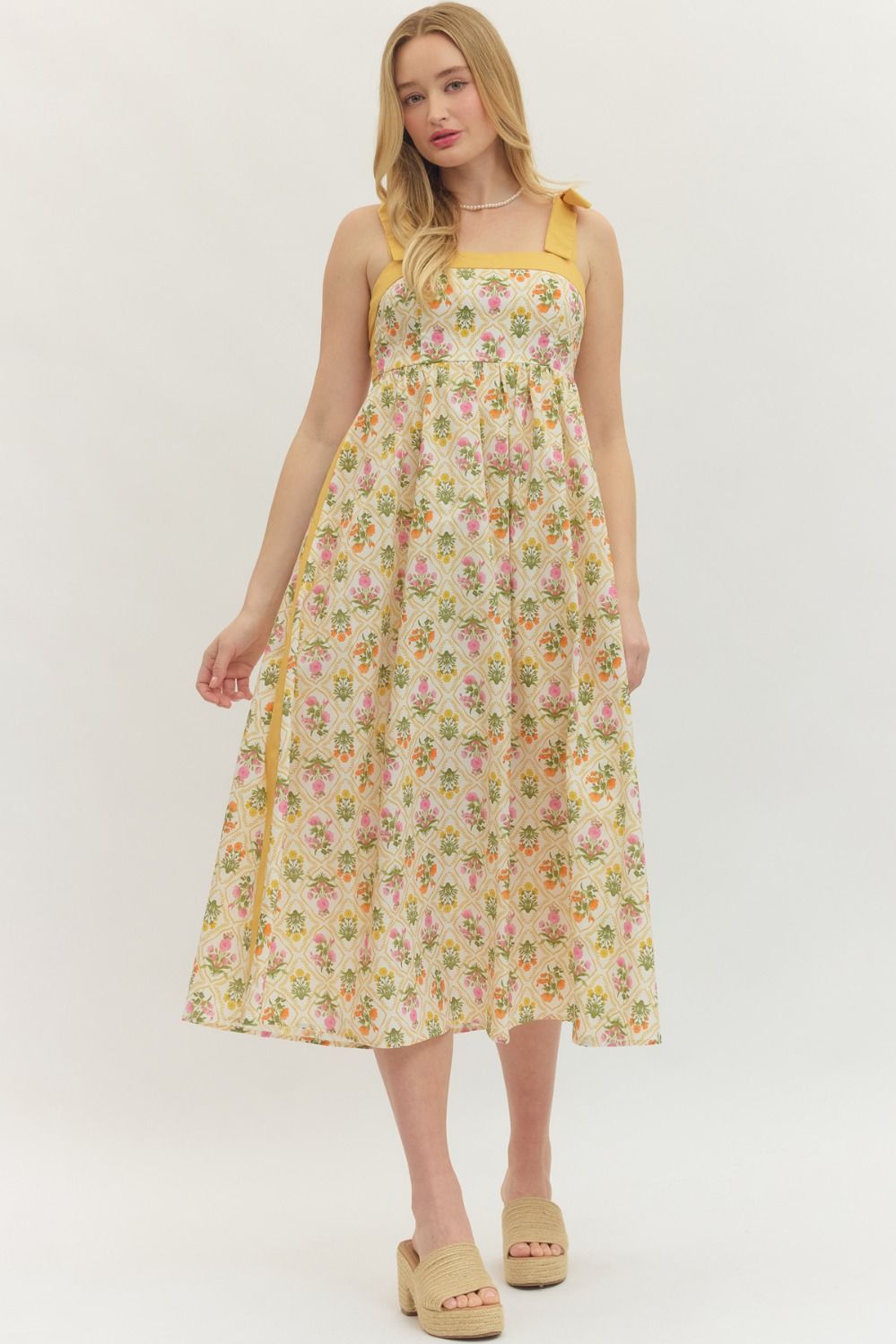 "April Showers" Dress (Gold)